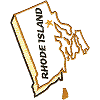 Rhode Island State Outline 