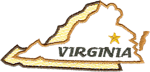Virginia State Outline 