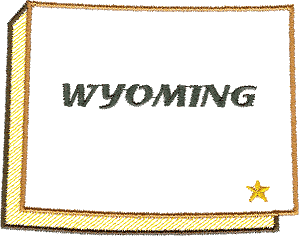 Wyoming State Outline 