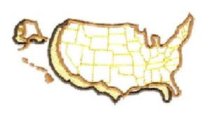 United States Outline, Smaller 