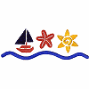 Sailboat, Starfish & Sun