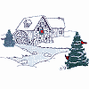 Winter Mill Scene