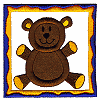 Teddy Bear Appliqué Quilt Square