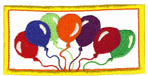 Balloons Quilt Square