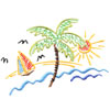 Sketch Palm Sail Sun