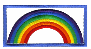 Rainbow Quilt Square