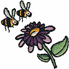 Two Bees and a Flower
