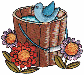 Bluebird on Bucket