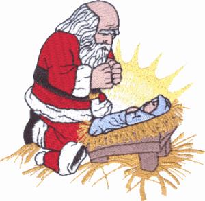 Praying Santa 