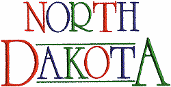 North Dakota Lettering
