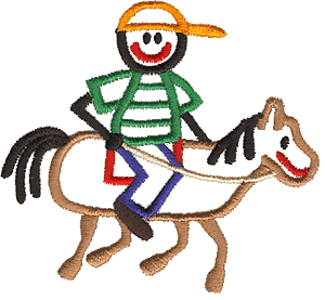 Boy Riding Horse