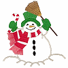 Snowman Appliqué, smaller
