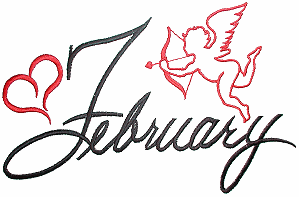 February with Cupid / larger