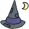 Witch's Hat Under Moon