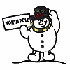 Snowman at North Pole