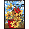 Birdhouse with Flowers, With Text (appliqué) 