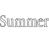 "Summer", Quilit Outline