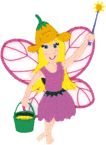 Garden-Fairy, large (appliqué)