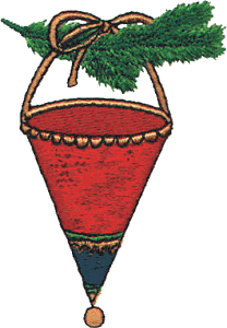 Cone Shaped Hanging Ornaments