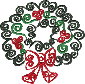 Swirl Christmas Wreath
