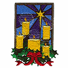 Candles with Stained Glass