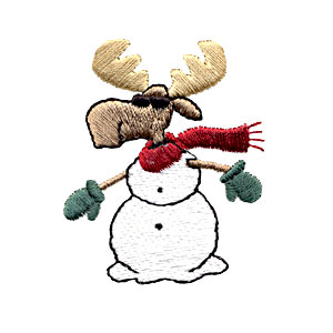 Moose Snowman
