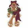 Gingerbread Wreath Girl