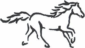 Running Stallion Sketch, small