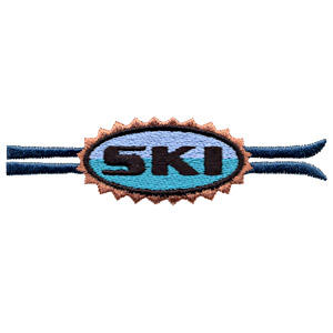 Long Ski Emblem