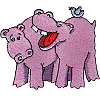 Hippopotamus Pair