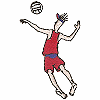 Volleyball Spikin' Lanky Dude (Small)