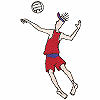 Volleyball Spikin' Lanky Dude (Large)