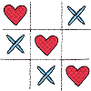 Tic-Tac-Toe with Hearts