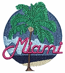 Miami with Palm Tree