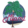 Miami with Palm Tree