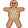 Gingerbread Guy, with outline