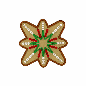 Ornament, cookie appliqué