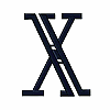Diplomat Monogram Letter X (small)