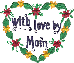 Label: With Love by Mom