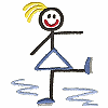 Stick Ice Skating Girl