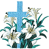 Lilies with Cross