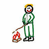 Campfire Stick Boy