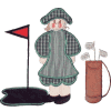 Lady Golfer Applique / Larger