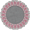 Round Lace Edge Doily, med