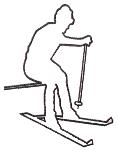 Skier Outline 