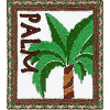 Palm Square 1 (appliqué)