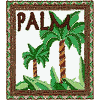 Palm Square 3 (appliqué)