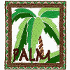 Palm Square 4 (appliqué)