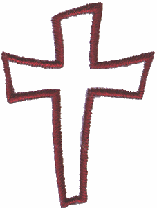 Large Stylized Cross Outline