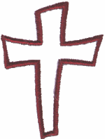 Small Stylized Cross Outline
